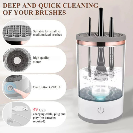 Automatic Makeup Brush Cleaner