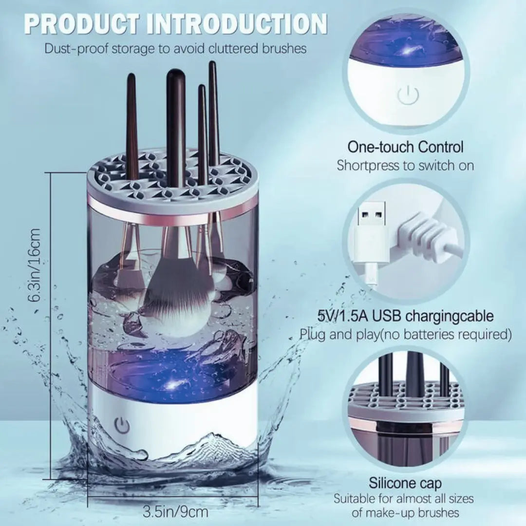 Automatic Makeup Brush Cleaner