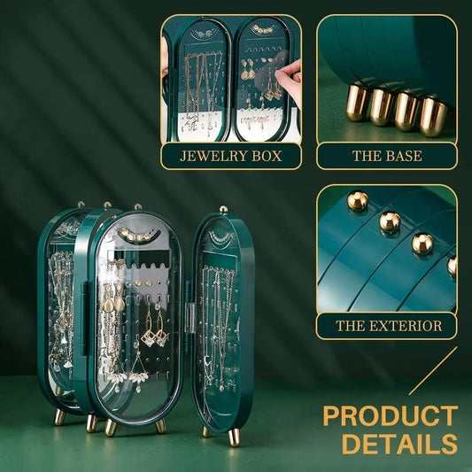 4-Layer Foldable Jewelry Organizer