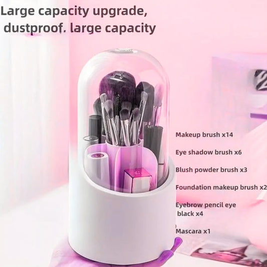 Rotating Makeup Brush Organizer